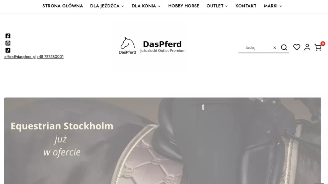 Zrzut ekranu strony Das Pferd